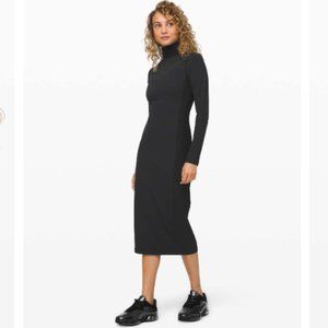 Lululemon Its Rulu Mock Neck Dress - Black